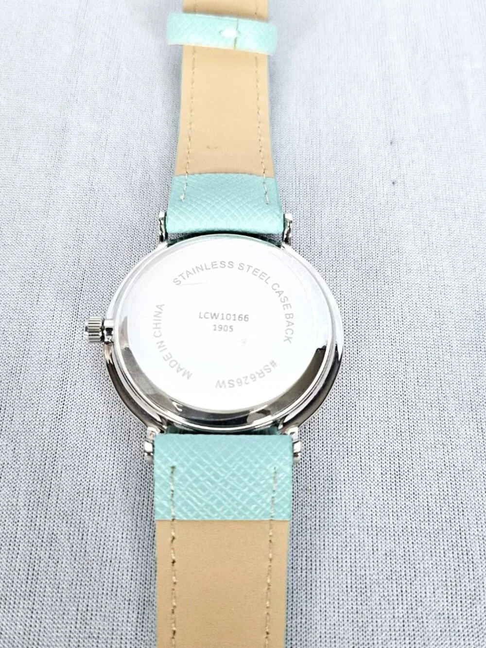 L & Co. Rhinestone Watch | Seafoam Green | Silver Tone